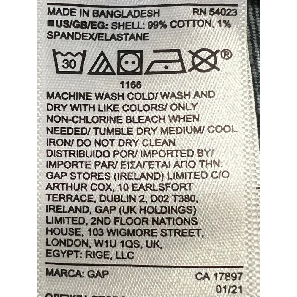 NWT GAP 3.5" High Rise Denim Shorts 10/30 Medium Wash Stretch Button Fly #679878 - Picture 4 of 4